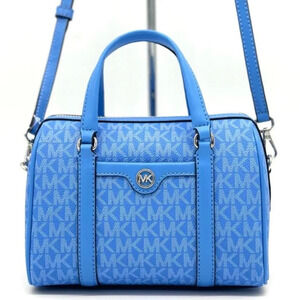 Michael Kors Small Travel Duffle Xbody Satchel Shoulder Bag South Pacific Blue